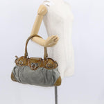 Salvatore Ferragamo Gancini handbag Suede - image 13