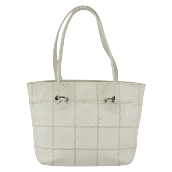 Chanel Square Stitch Tote Quilted Leather Medium