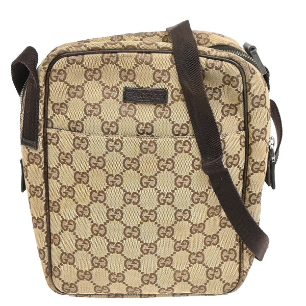Gucci Vintage Front Pocket Flat Messenger GG Canvas Medium - image 1