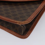 Celine Vintage Macadam Circle Logo Shoulder Bag Canvas and Leather - image 10