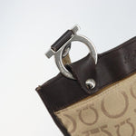 Salvatore Ferragamo Gancini Shoulder Bag Canvas - image 12