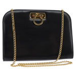 Salvatore Ferragamo Vintage Gancini Chain Shoulder Bag Leather Small - image 1