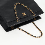 Chanel Vintage CC Lock Pocket Chain Tote Caviar Medium - image 17
