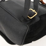 Gucci Gucci bamboo backpack daim mini - image 11