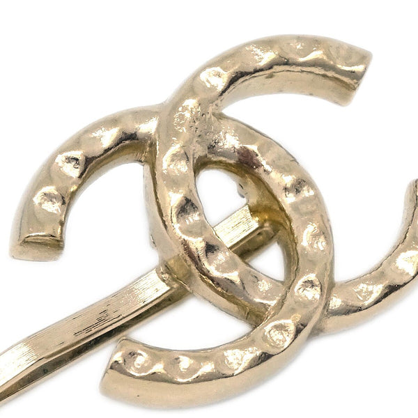 Chanel CC Hair Pin Set Metal with Faux Pearl