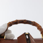 Gucci Vintage Bamboo Backpack Leather - image 19