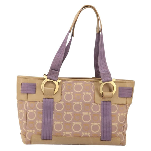 Salvatore Ferragamo Gancini Tote Canvas - image 1