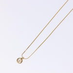 Christian Dior CD Round Pendant Necklace Metal - image 12