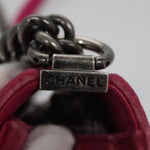 Chanel Boy Flap Bag Quilted Velvet Old Medium - image 10