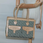 Christian Dior Vintage Trotter Double Pocket Tote Diorissimo Canvas Large - image 14