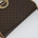 Celine Vintage Macadam Circle Logo Shoulder Bag Canvas and Leather - image 14