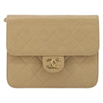 Chanel Vintage Clutch with Chain Quilted Leather Small - image 1
