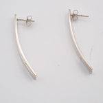 Gucci G Logo Long Studs Earrings Silver 925 - image 2