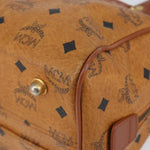 MCM Visetos Handbag Canvas and Leather - image 8