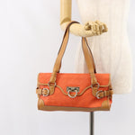 Salvatore Ferragamo Gancini Shoulder Bag Canvas - image 14