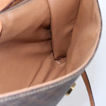 Celine Vintage Macadam Circle Logo Shoulder Bag Canvas and Leather - image 18