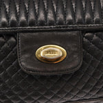Bally Vintage Chain Shoulder Bag Quilted Leather - image 12