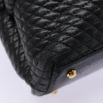 Bally Vintage Tote Bag Quilted Leather - image 9