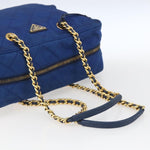 Prada Chain Shoulder Bag Quilted Tessuto Large - image 8