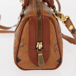 MCM Visetos Handbag Canvas and Leather - image 4