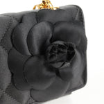 Chanel Vintage Camellia Flap Bag Satin Mini - image 15