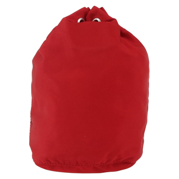 Prada Drawstring Wristlet Bucket Bag Tessuto Small