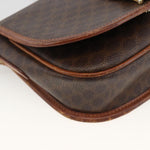 Celine Vintage Macadam Shoulder Bag Canvas and Leather - image 10