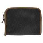 Christian Dior Vintage Honeycomb Zip Pouch Canvas and Leather - image 16