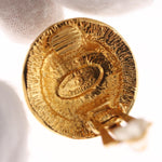 Chanel Vintage 31 Rue Cambon Round Clip-On Earrings Metal - image 5