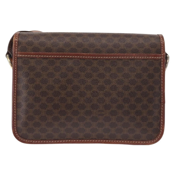 Celine Vintage Macadam Shoulder Bag Canvas Medium