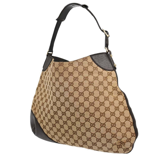 Gucci Vintage Horsebit Shoulder bag Canvas