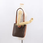Celine Vintage Macadam Shoulder Bag Canvas and Leather - image 14