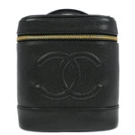 Chanel Vintage Timeless Cosmetic Case Caviar Small - image 1