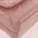 Chanel Vintage Camellia Flap Bag Quilted Lambskin Micro - image 9