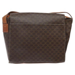 Celine Vintage Macadam Circle Logo Shoulder Bag Canvas and Leather - image 2