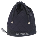Chanel Vintage Drawstring Backpack Quilted Satin with Suede Medium - image 19