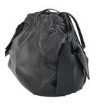 Prada Bow Tie Pleated Tote Leather Large - image 5