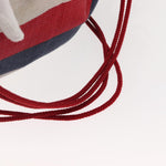 Gucci Logo Drawstring Backpack Striped Canvas Large - image 16