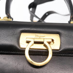 Salvatore Ferragamo Convertible Top Handle Bag Leather - image 12