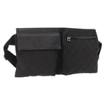 Gucci Vintage Double Belt Bag GG Canvas with Leather Small - image 15