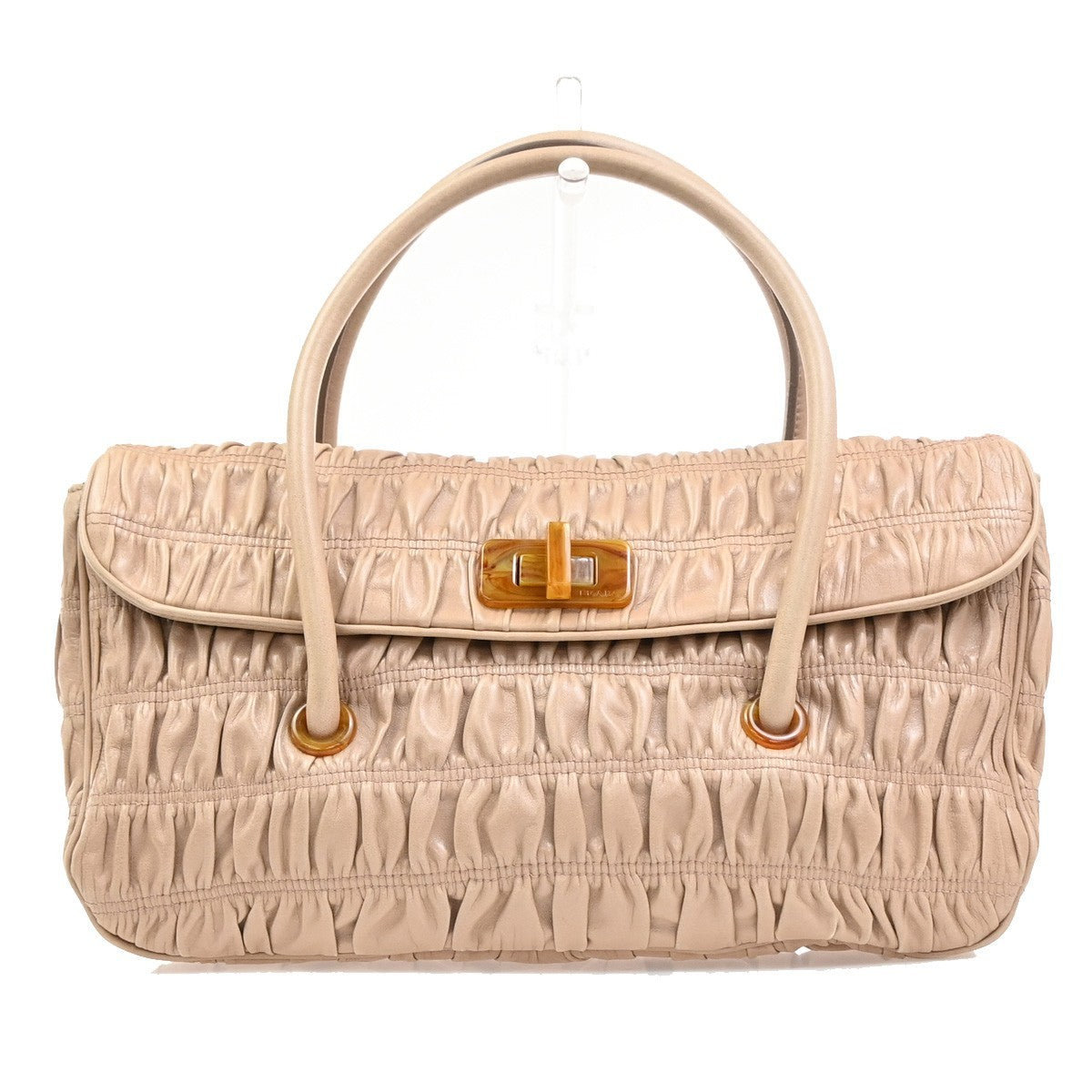 Prada Turnlock Shoulder Bag Nappa Gaufre Medium - image 1