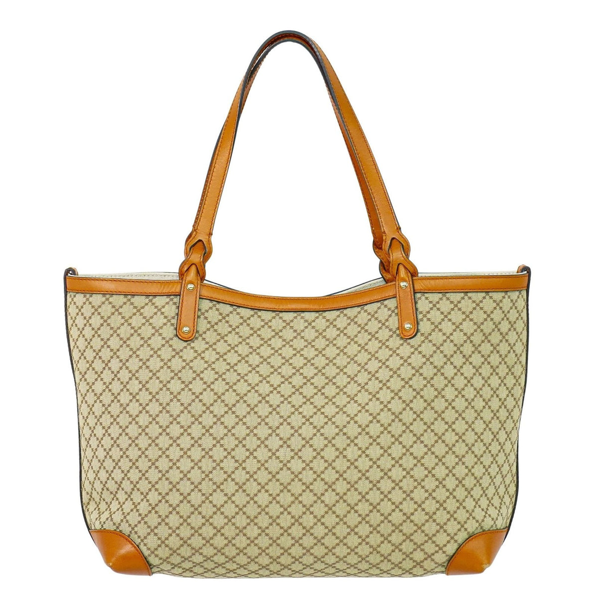 Gucci Craft Tote Diamante Canvas with Leather Tall - image 1