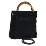 Gucci Vintage Bamboo Handle Bag Nylon - image 1