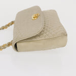Bally Vintage Chain Shoulder Bag Quilted Leather - image 4
