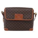 Celine Vintage Macadam Shoulder Bag Canvas and Leather - image 18