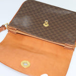 Celine Vintage Macadam Shoulder Bag Canvas and Leather - image 17