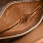 Celine Vintage Macadam Shoulder Bag Canvas and Leather - image 17