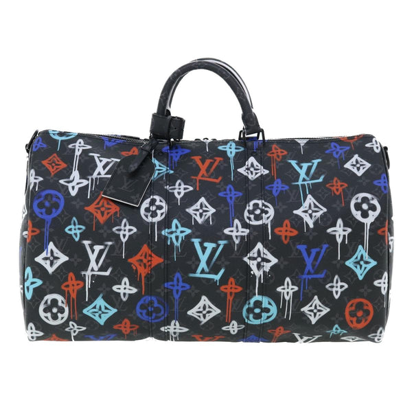 Louis Vuitton Keepall Bandouliere Bag Graffiti Monogram Eclipse Canvas 50 - image 1