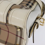 Burberry Minford Satchel Haymarket Coated Canvas Medium - image 9