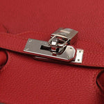 Hermes Birkin Handbag Red Togo with Palladium Hardware 35 - image 17